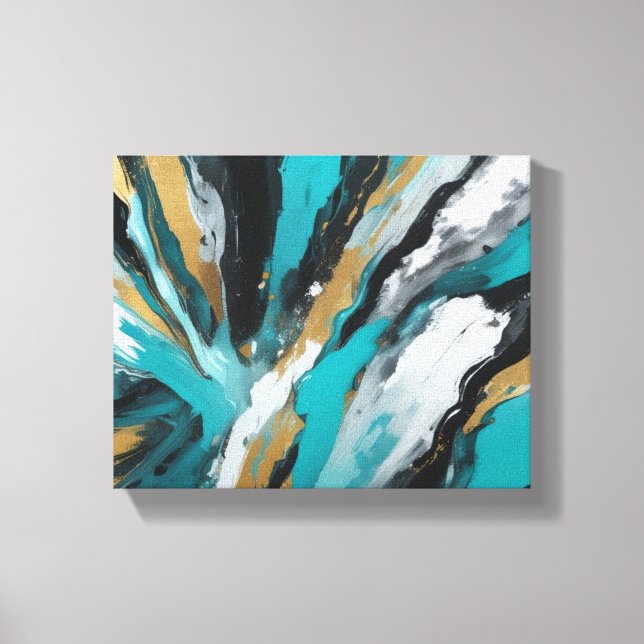 Impressão Em Tela Abstrato (Frente)