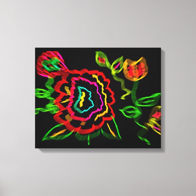 Impressão Em Tela Abstrato (Frente)