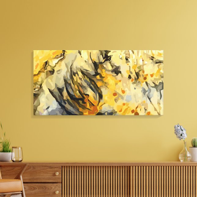Impressão Em Tela Abstrato 14134 (Insitu(Sala de estar))