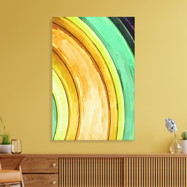 Impressão Em Tela Abstrato 14272 (Insitu(Sala de estar))