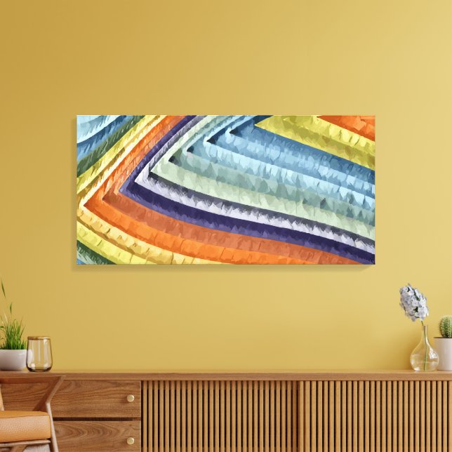 Impressão Em Tela Abstrato 14331 (Insitu(Sala de estar))