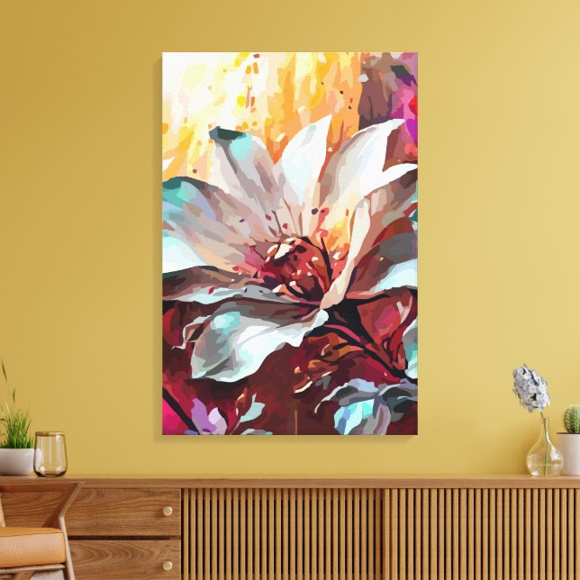 Impressão Em Tela Abstrato 14639 (Insitu(Sala de estar))