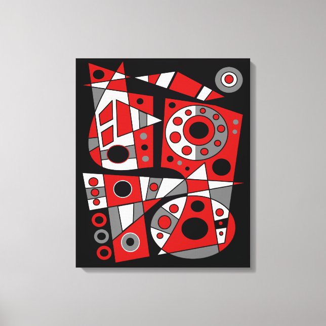 Impressão Em Tela Abstrato 946 (Frente)