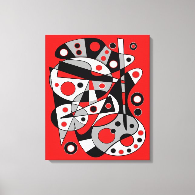 Impressão Em Tela Abstrato 962 (Frente)