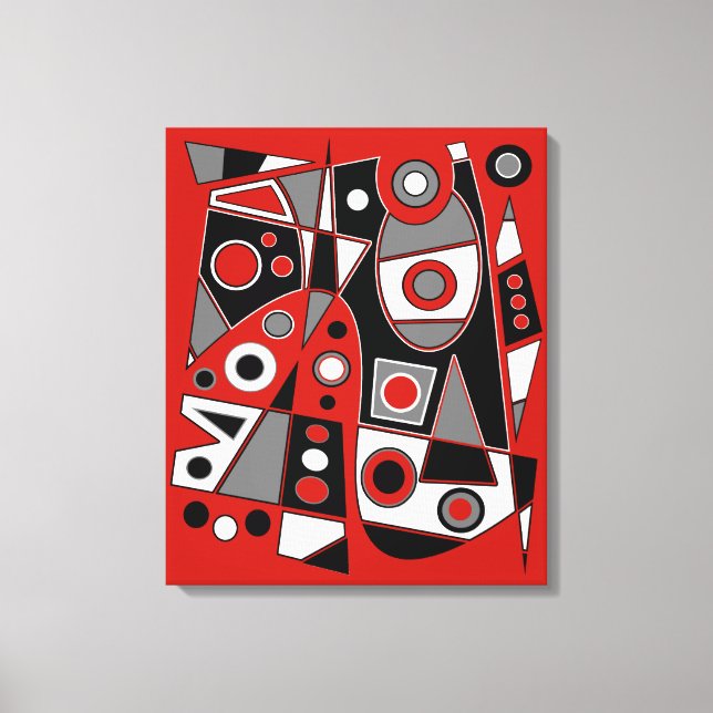 Impressão Em Tela Abstrato 968 (Frente)