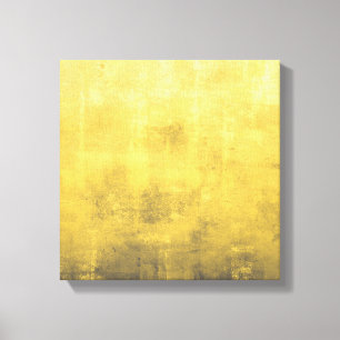 Impressão Em Tela Abstrato Amarelo Simples