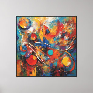 Impressão Em Tela Abstrato Art