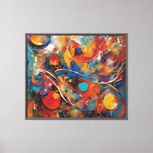 Impressão Em Tela Abstrato Art