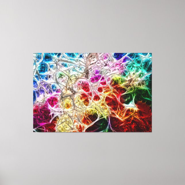 Impressão Em Tela Abstrato art 132 (Frente)