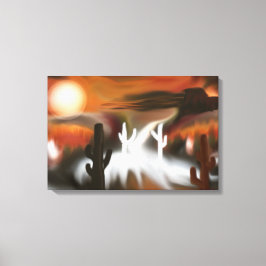 Impressão Em Tela Abstrato Art Southwest Fire and Ice