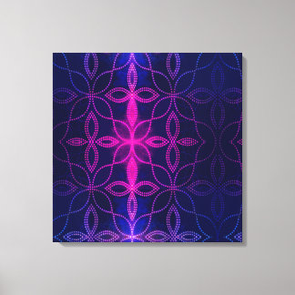 Impressão Em Tela Abstrato azul e roxo