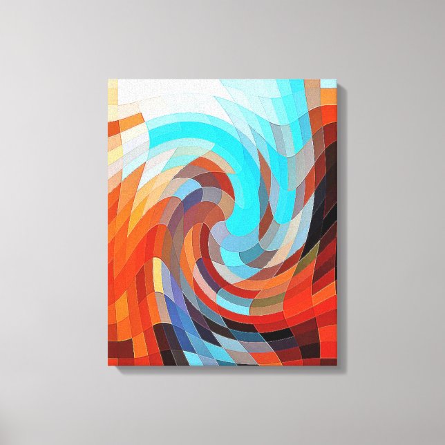 Impressão Em Tela Abstrato BARN (Frente)