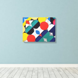 Impressão Em Tela Abstrato Bauhaus Arte Geométrica