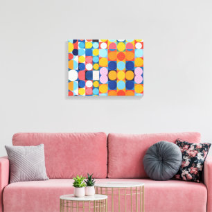 Impressão Em Tela Abstrato Bauhaus Arte Geométrica