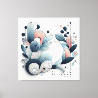 Impressão Em Tela Abstrato Botânico Trabalho de arte