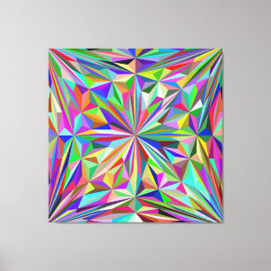 Impressão Em Tela Abstrato caleidoscópio