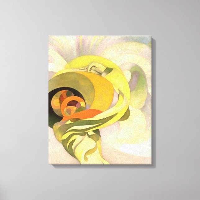 Impressão Em Tela Abstrato Calla Lily Personification (Frente)