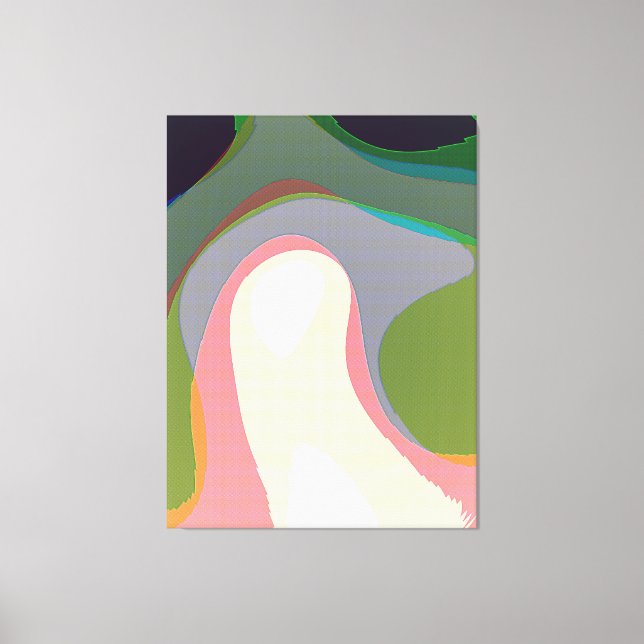 Impressão Em Tela Abstrato Colorida 208 (Frente)