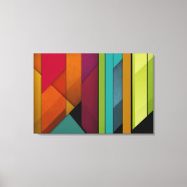 Impressão Em Tela abstrato de-arte colorida geométrica linear
