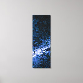 Impressão Em Tela Abstrato de Arte de Gelado Azul