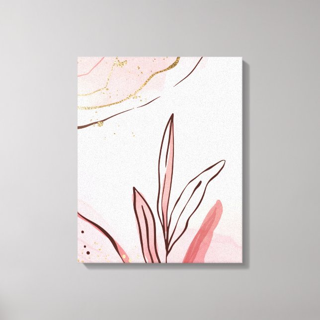Impressão Em Tela Abstrato de Arte Moderna (Frente)