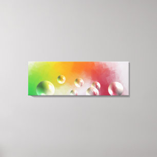 Impressão Em Tela Abstrato de Arte Moderna Colorida Amarelo Vermelho