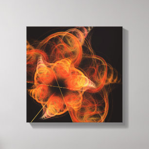 Impressão Em Tela Abstrato de arte negra e branca