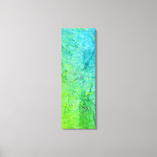 Impressão Em Tela Abstrato de Arte Verde Azul Moderna