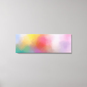 Impressão Em Tela Abstrato de Arte Vermelha Moderna Colorida