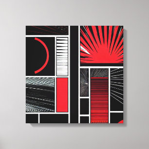 Impressão Em Tela Abstrato de banda desenhada japonesa nº 3