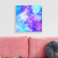Abstrato de Espaço de Galáxia Roxo e Azul