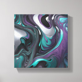 Impressão Em Tela Abstrato de Raios de Teto Roxo