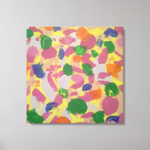 Impressão Em Tela Abstrato de tela de pintura colorida