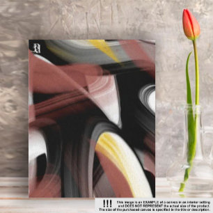 Impressão Em Tela abstrato de Tendência de 11 x 14 pol, com tecnolog
