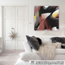 Impressão Em Tela abstrato de Tendência de 40x40", com tecnologia pr