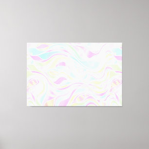Impressão Em Tela Abstrato de Vidro Orgânico Pastel