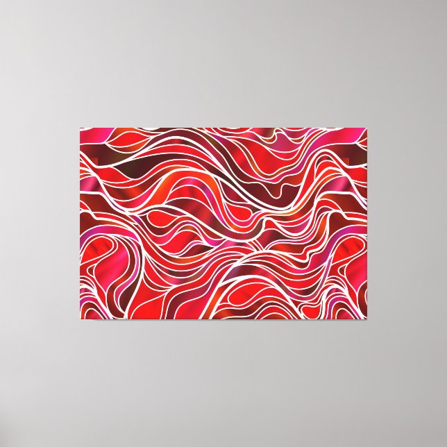 Impressão Em Tela Abstrato de Vidro Retido (Frente)