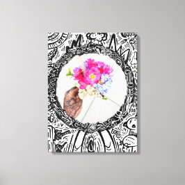 Impressão Em Tela ABSTRATO e BUQUÊ