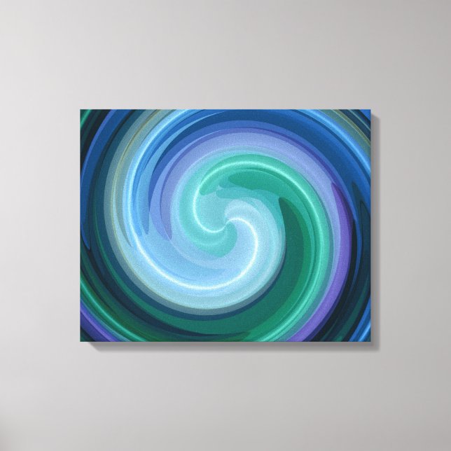 Impressão Em Tela Abstrato espiral Art 7° (Frente)