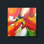 Impressão Em Tela Abstrato Expressionismo<br><div class="desc">Pintura de Abstrato verde amarelo vermelho</div>