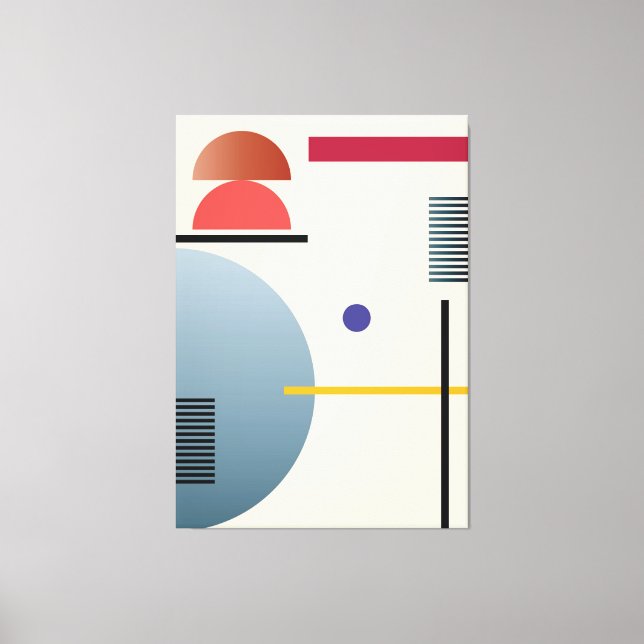 Impressão Em Tela Abstrato geométrico muro (Frente)