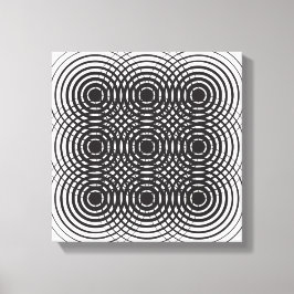 Impressão Em Tela abstrato geométrico preto e branco design