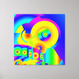 Impressão Em Tela Abstrato Girassóis