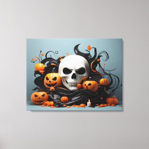 Impressão Em Tela Abstrato Halloween design