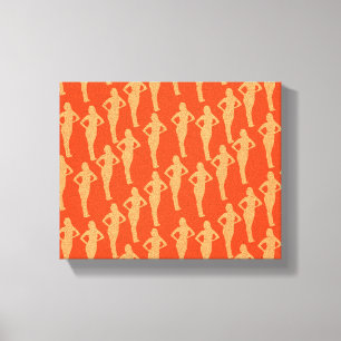 Impressão Em Tela Abstrato Lady Silhouette