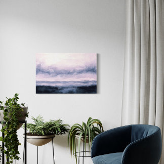 Impressão Em Tela Abstrato Landscape Trabalho de arte, Dark River