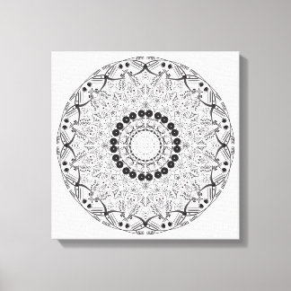 Impressão Em Tela Abstrato mandala design. Vetor orienta