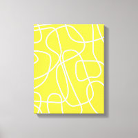 Abstrato Moderna Arte em Amarelo | Artéria