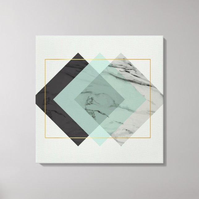 Impressão Em Tela Abstrato moderno com Marble (Frente)