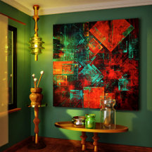 Abstrato Moderno Padrão Artístico Legal Colorido